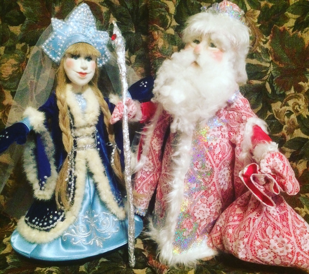 Мастер-класс: Дед Мороз и Снегурочка по мотивам народных кукол
