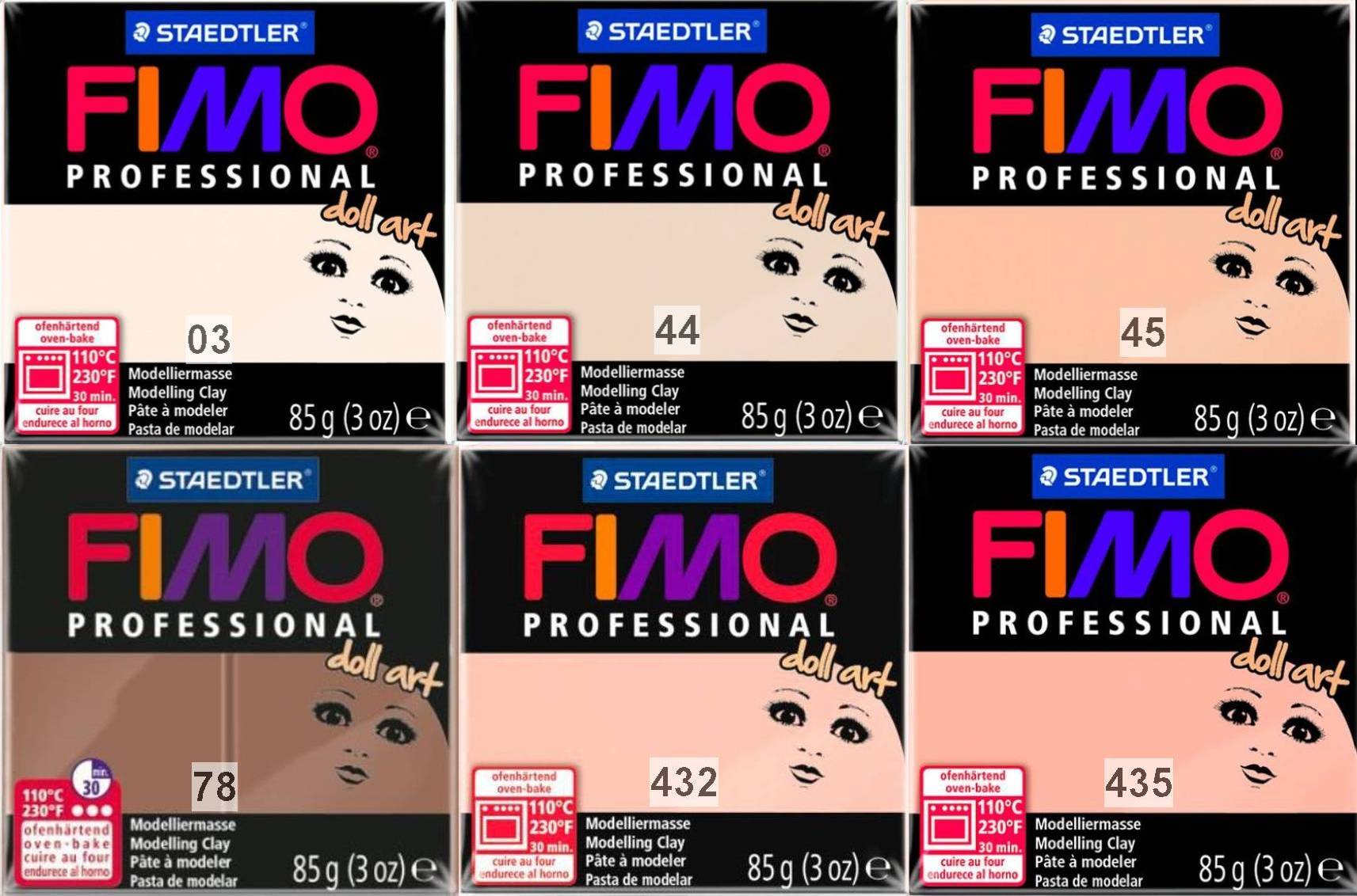 Полимерная глина FIMO Professional Doll Art, глина запекаемая 85 г купить  за 250 руб. на hady.ru